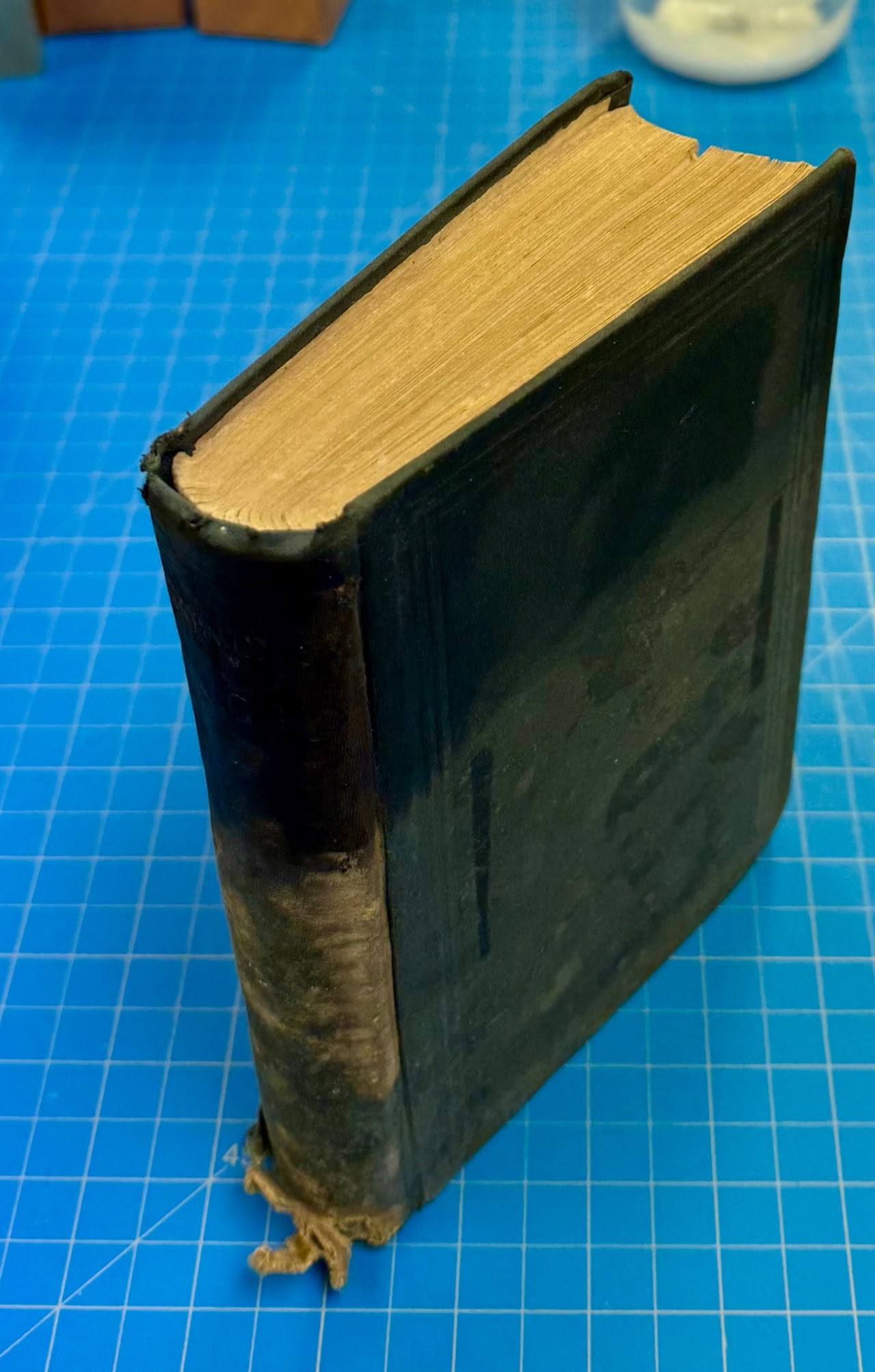 After: cloth following color restoration