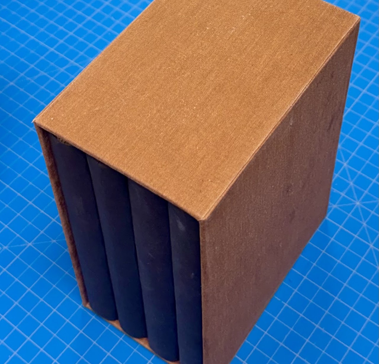 Completed cloth-covered slipcase