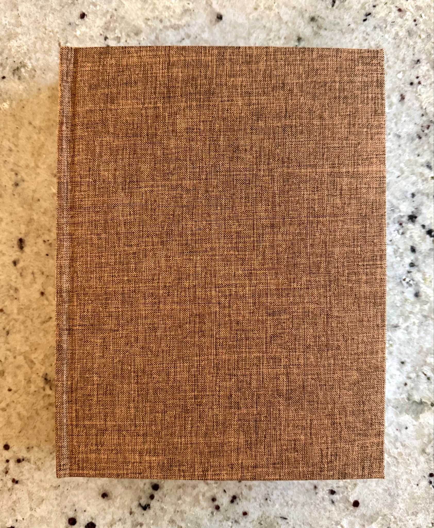 Completed binding: cloth-covered boards